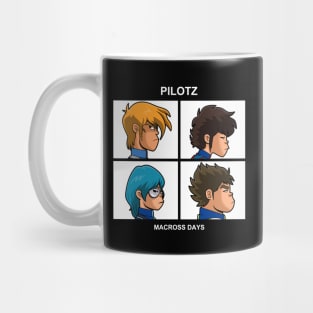 80's Classic Sci-fi Mecha Anime Rock Band Music Album Cover Parody Mug